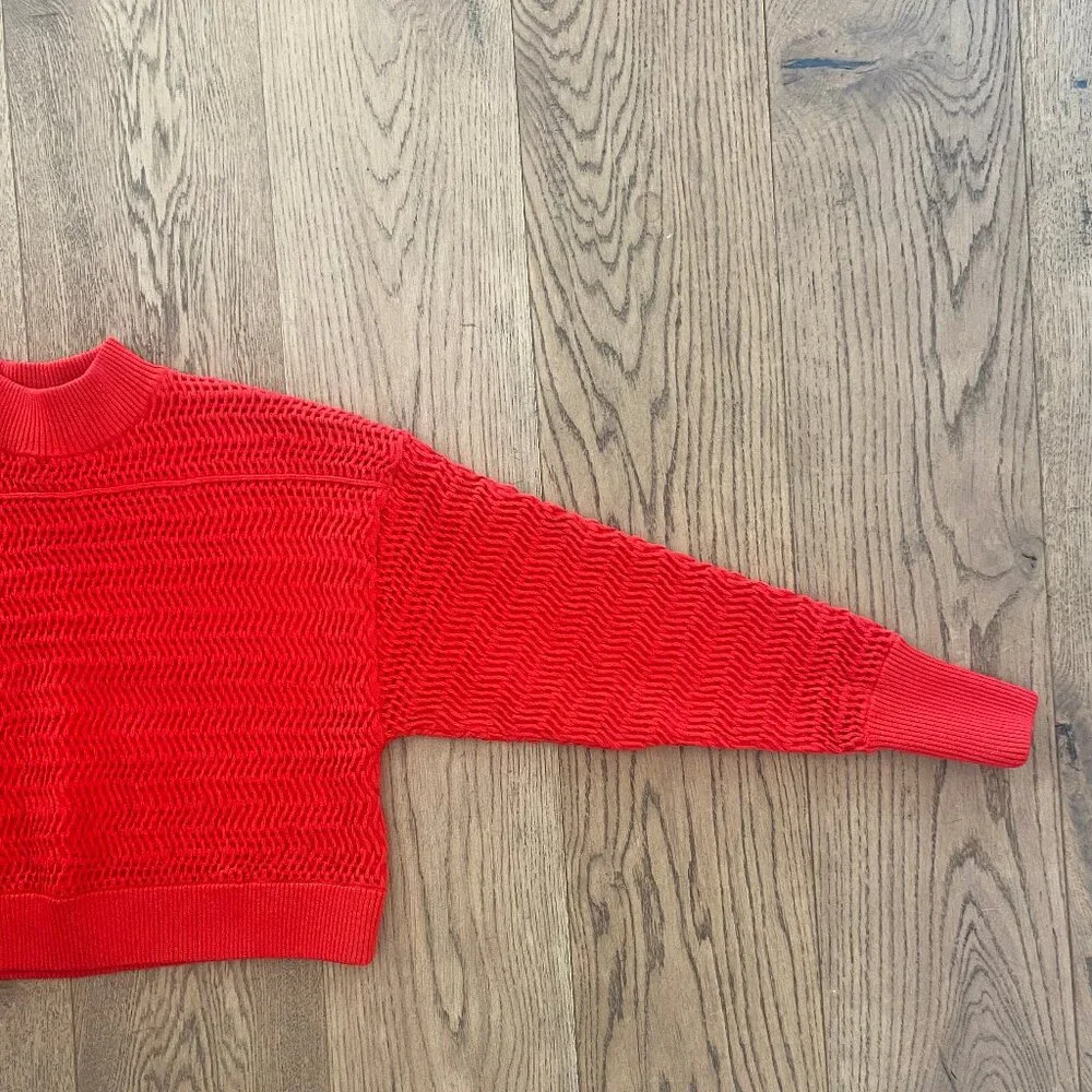 3.1 Phillip Lim Faux Plait Silk Blend Crop Sweater - Picture 8 of 11